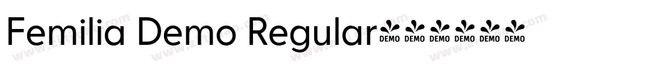 Femilia Demo Regular字体转换